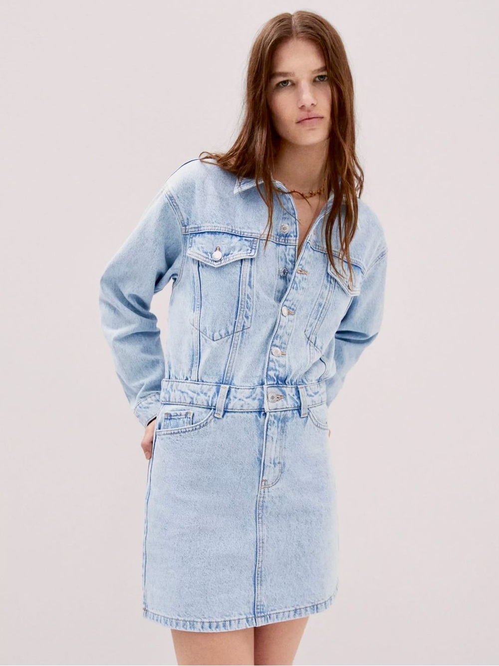 MANGO Denim Dress